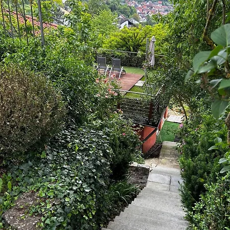 Mediterranes Gelbes Haus Pool Sauna Konigheim